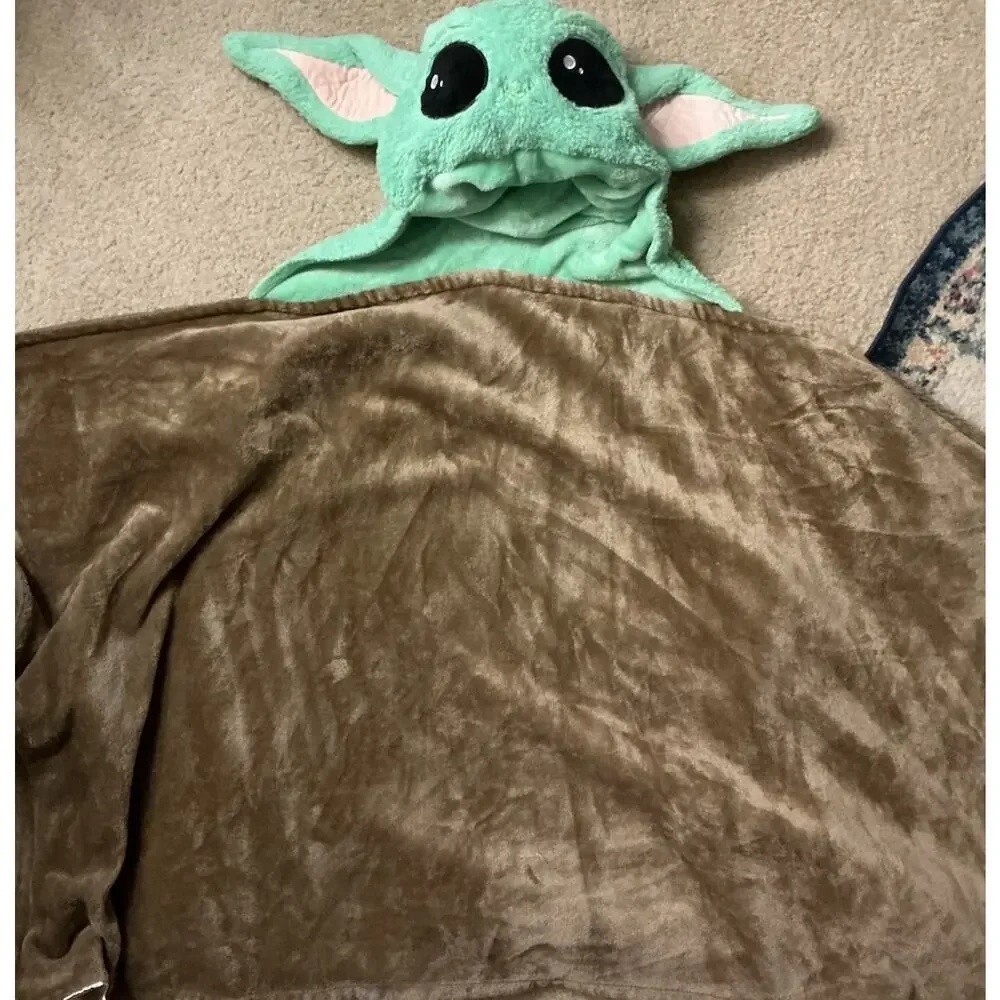 Grogu Star Wars Kids Standard Bedroom Blanket Throw, Baby Yoda Blanket